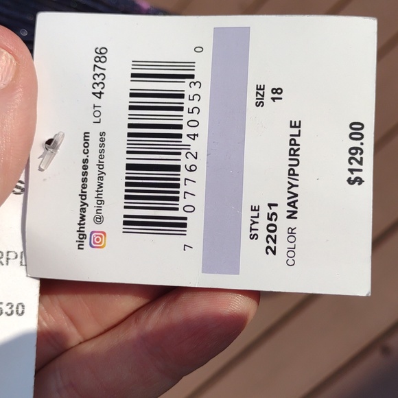 🌜NIGHTWAY DRESSES Wrap Style, Hi-Lo Formal Dress - Picture 8 of 16